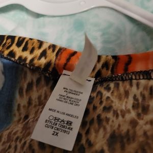 Multi print and color shirt